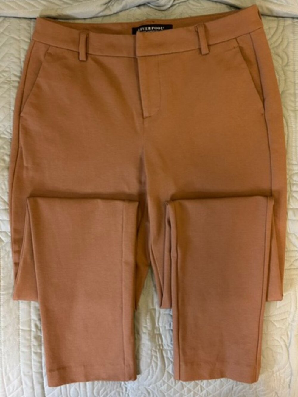 Liverpool VGUC Kelsey Maple Knit Trouser Super Stretch Ponte Pants Size 4 Tall